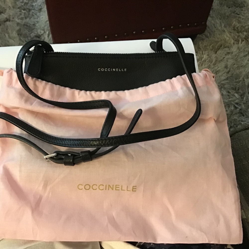 Coccinelle cross body black purse